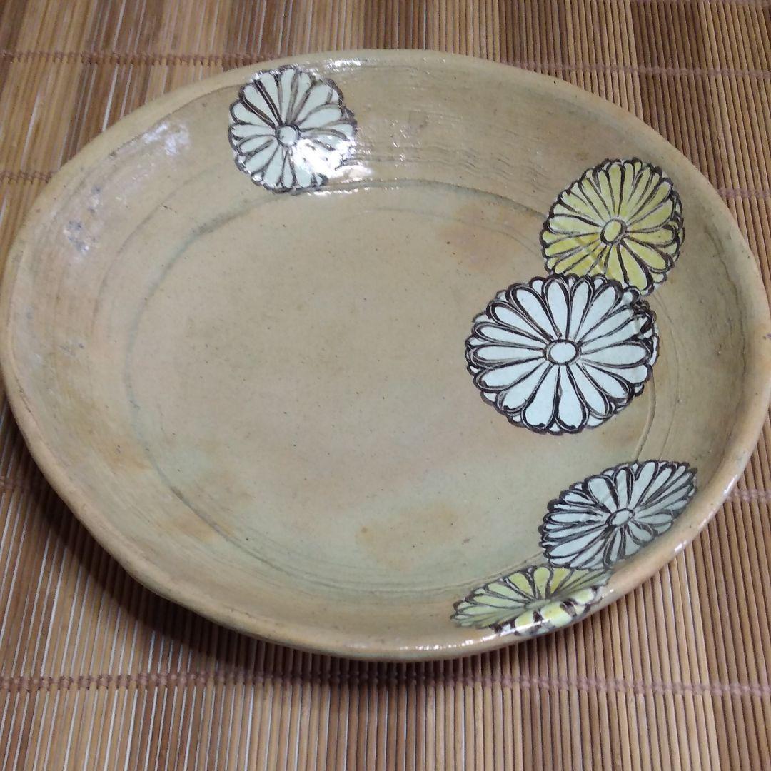 三代 乾山 菊 大皿 京焼 清水焼