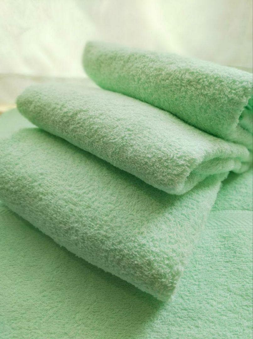 泉州タオル 800匁ライトグリーンバスタオルセット８枚入 タオル新品 まとめ売り