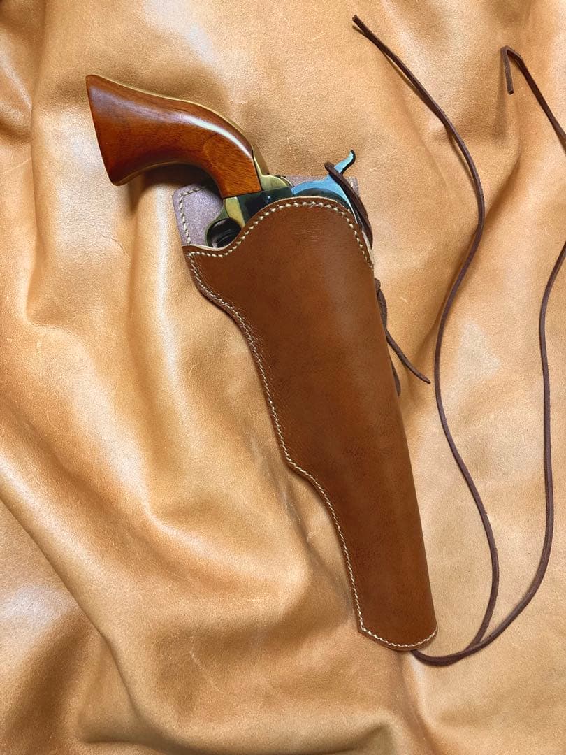コルトM1848ドラグーン用右利きレザーホルスター No.822