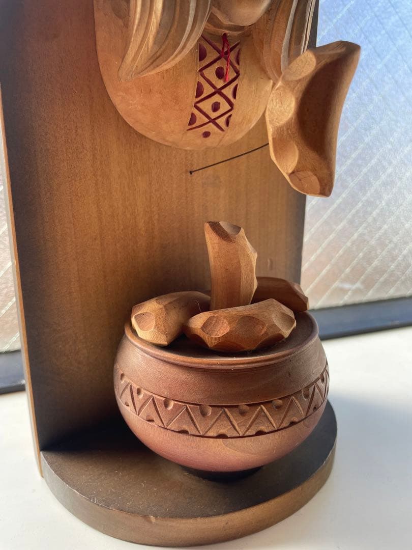 60s アンティーク　木彫り　オブジェ