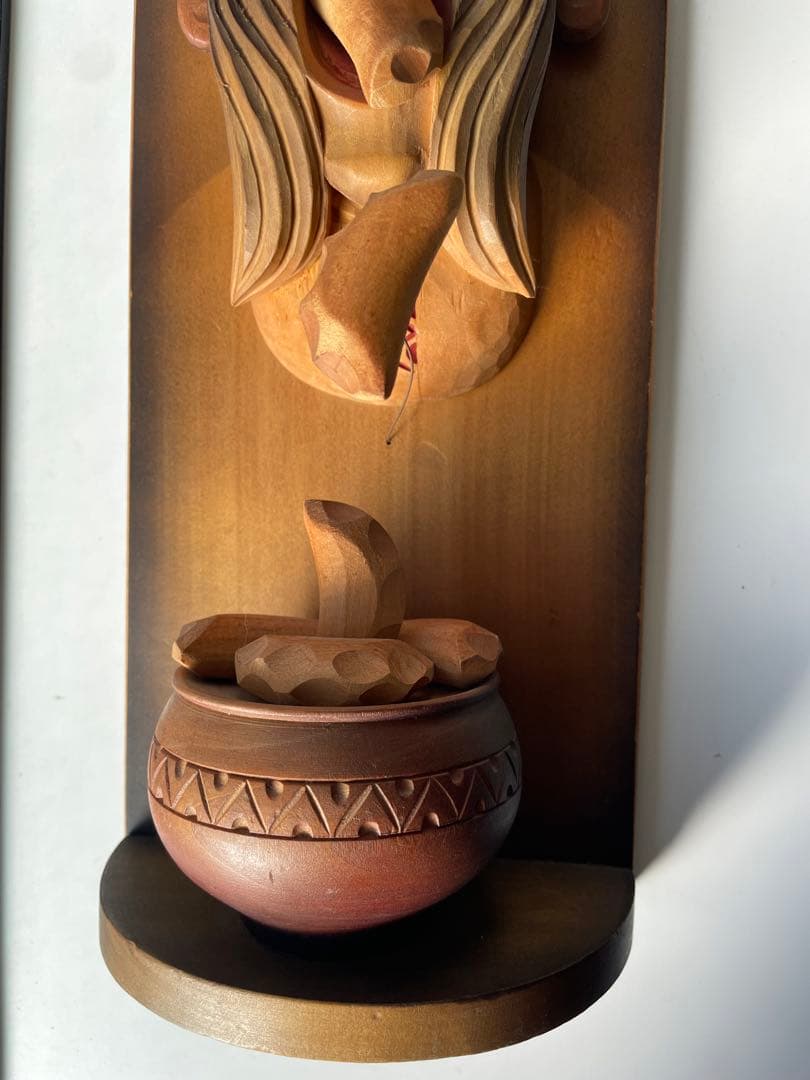 60s アンティーク　木彫り　オブジェ