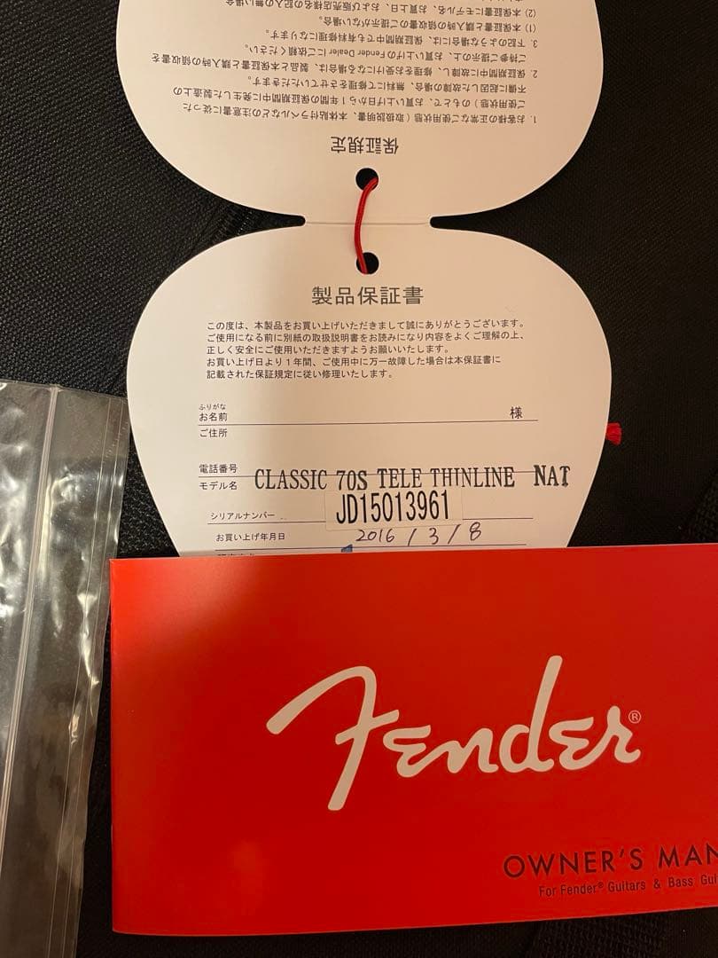 美品✨ Fender Classic 70s Tele Thinline Nat