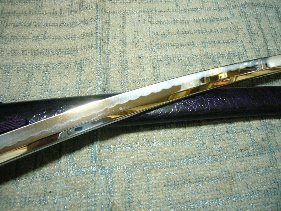 美品 模造刀 紫 日本刀 居合