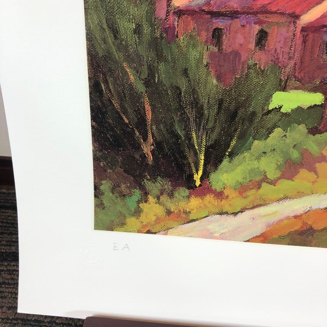 ペッサーニ　「夕暮れの気配」 版画(ジクレー) シート　額縁無し　美品