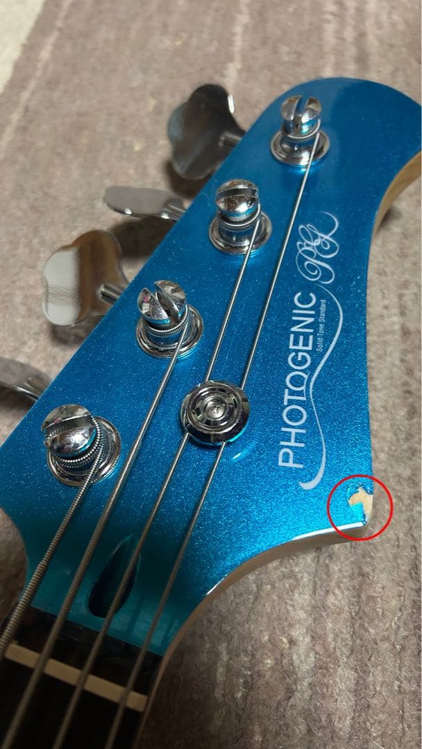 フォトジェニック エレキベース メタリックブルー