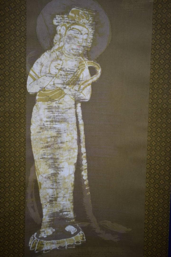 不詳/作者不詳/古画/観音像図/布袋屋掛軸HH-909