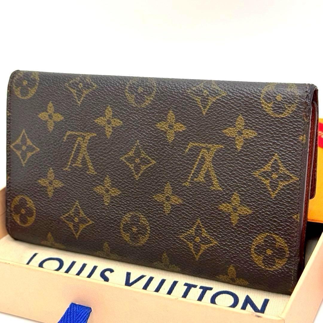 美品✨️ルイヴィトン　モノグラム　インターナショナル　三つ折り財布　財布