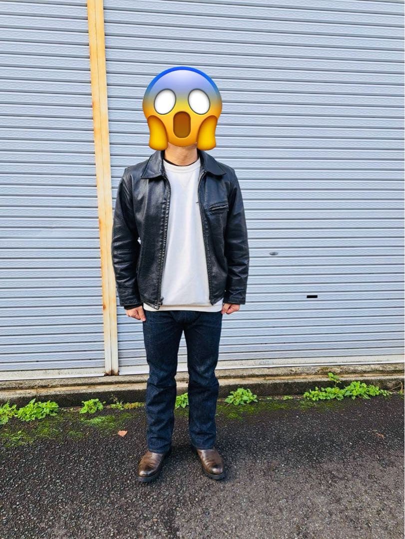 schott 659　シングルライダース　襟付き　レザージャケット　サイズ36