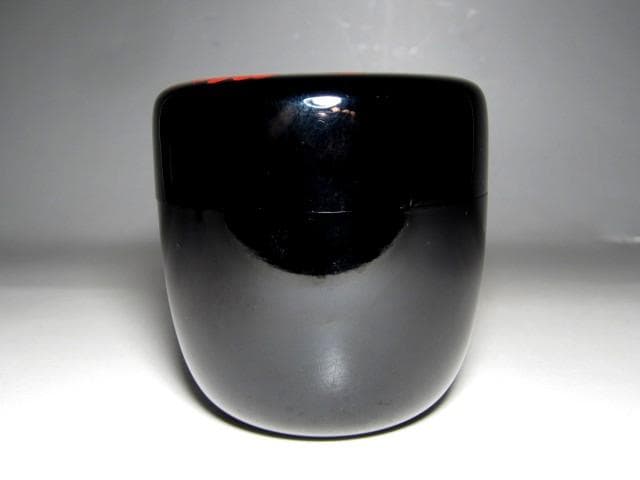 千家十職 塗師 中村宗哲 鶏頭蒔絵 大棗 裏千家十五代 鵬雲斎花押　　　　e64