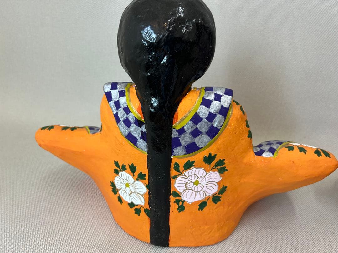 希少作品　信州中野土人形土びな　六代目　奈良由起夫　雛人形