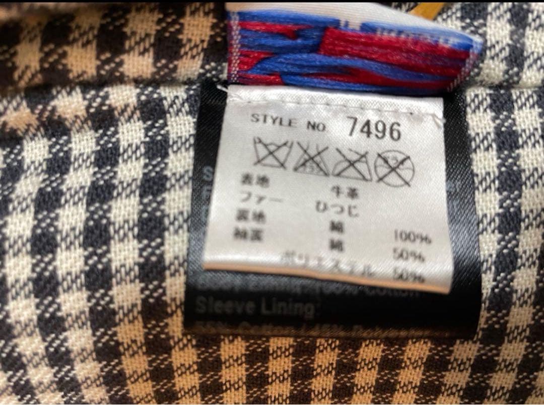 美品！中古品！Schott シングル　熊レザージャケット