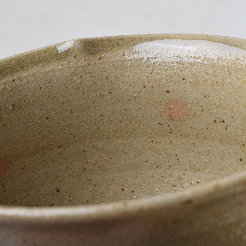 和食器　虫明焼　松本学作　足付向付　五客　共箱　V R9384H