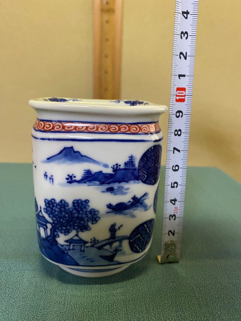 ⭐️本日限定⭐️茶道具/火入 林淡幽 『染付山水菱』五山窯