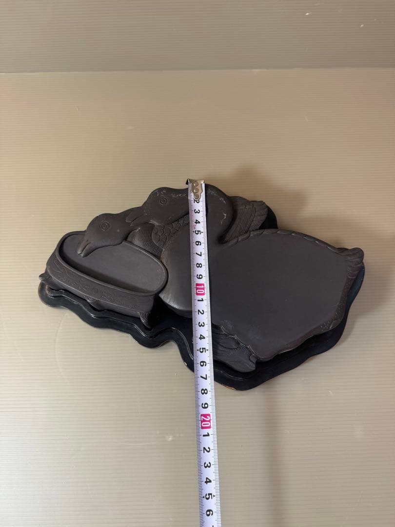 2706 中国古硯　鴛鴦文　時代物