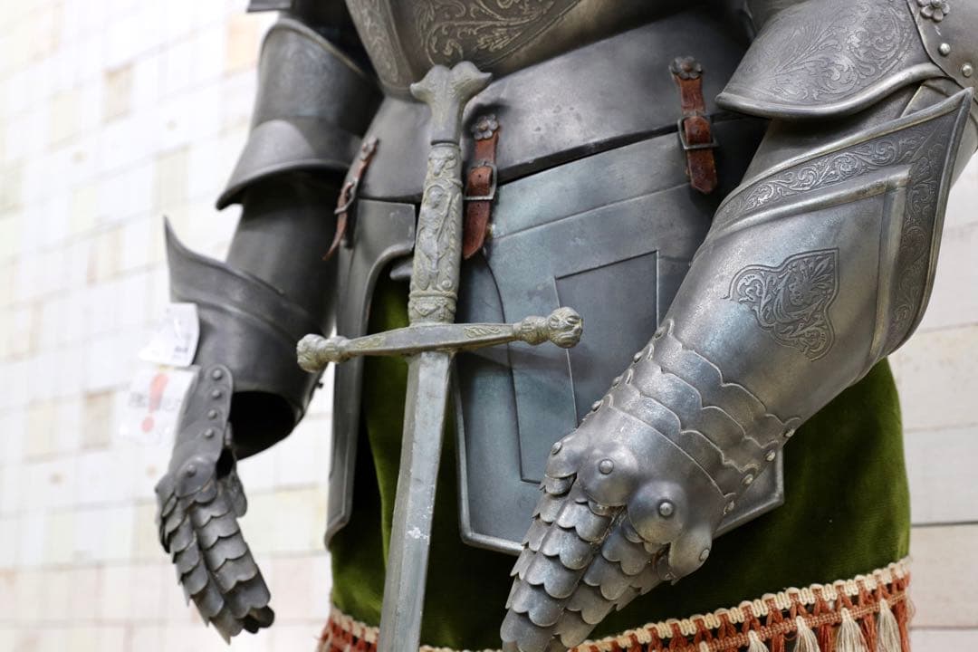 GMFH356○フランス製 アンティーク 甲冑 置物 オブジェ 西洋 195