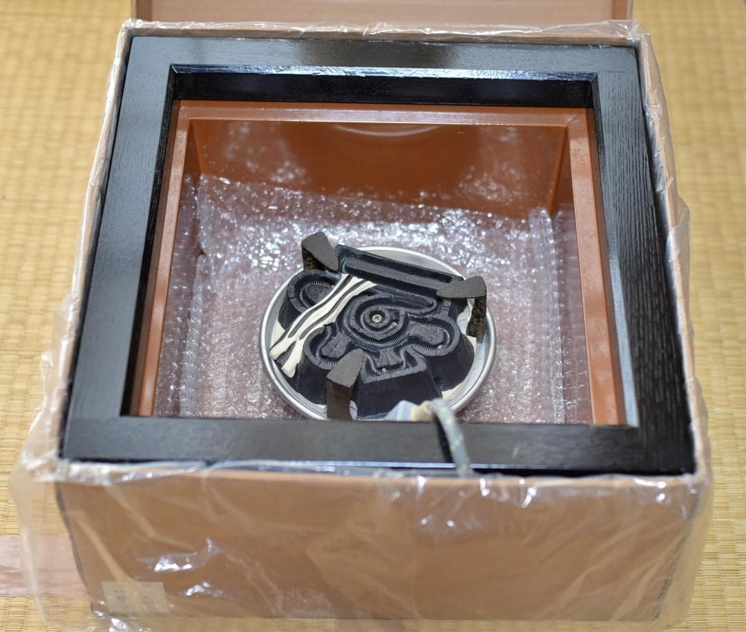 焼杉置炉＆野々田電熱器５００w　囲炉裏　お茶道具／共箱