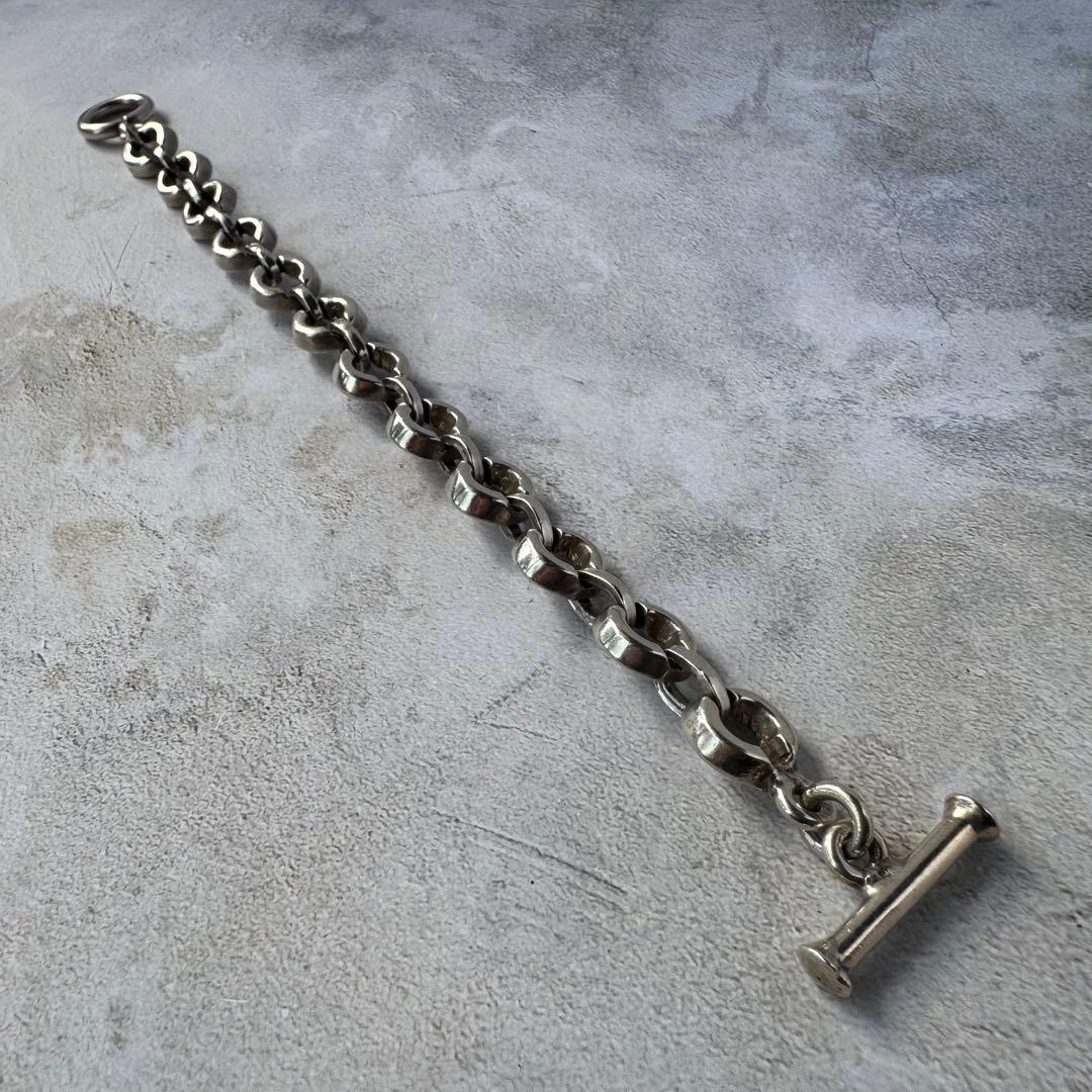 ヴィンテージ チェーンリンクブレスレット シルバー925 メキシコ製