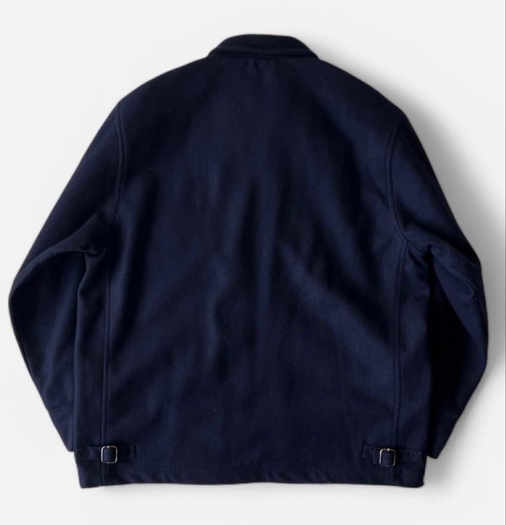 90s Stussy Wool Jacket Navy L ポーカーズ