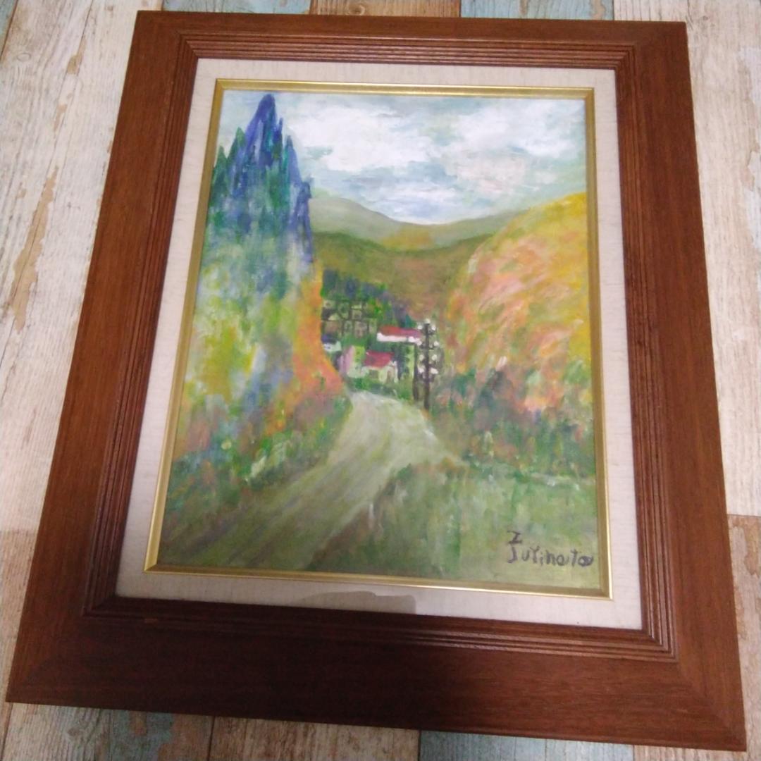 油絵　F6サイズ　木製　額縁　アンティーク　画材　油彩額縁