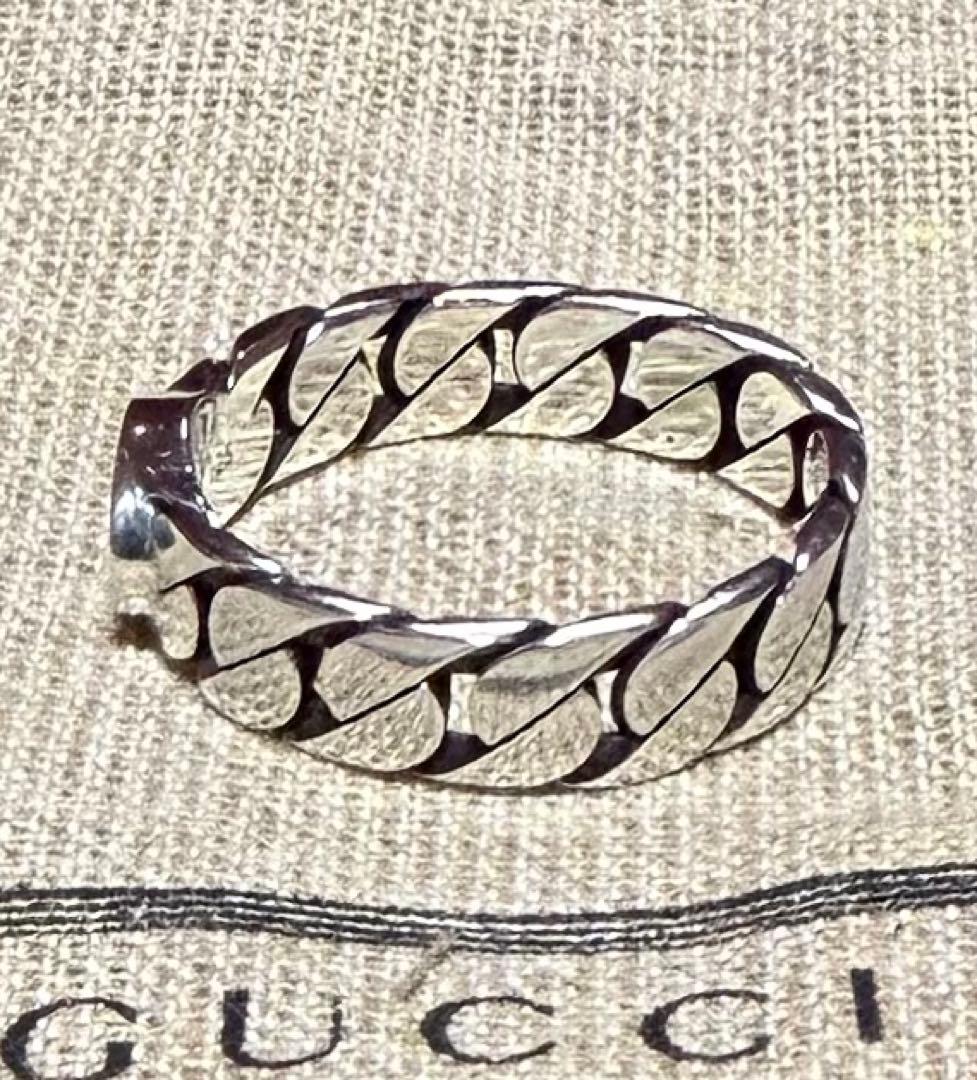 新品 GUCCI インターロッキングG シルバー925 リング 指輪 25号