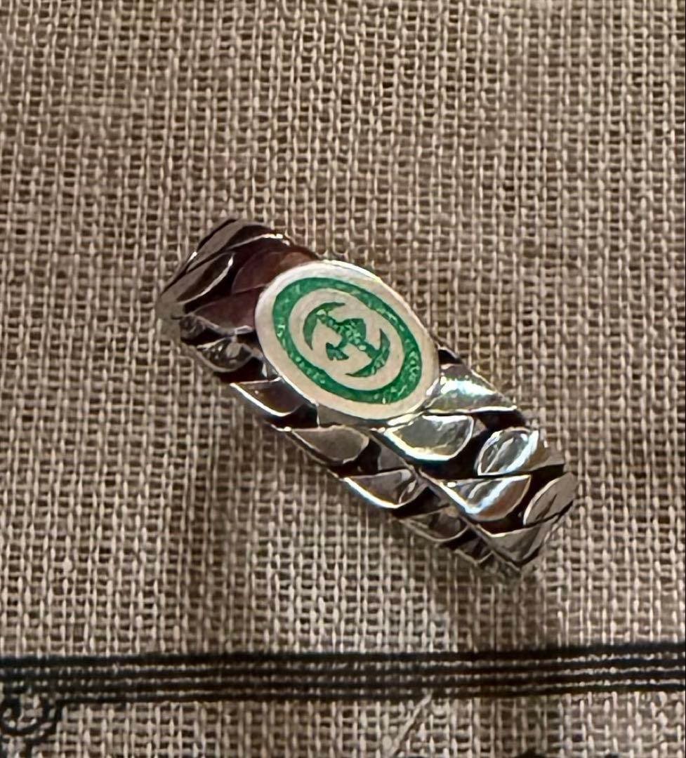 新品 GUCCI インターロッキングG シルバー925 リング 指輪 25号