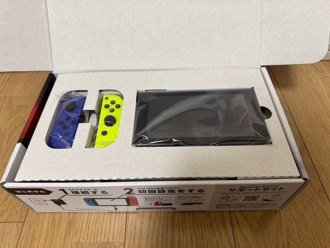 任天堂Switch本体フルセット　スプラカラーコントローラー　ジャンク品