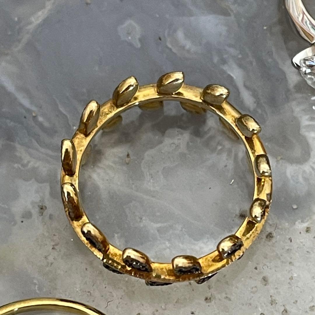 【11号】citronnier リーフ パヴェダイヤモンド リング