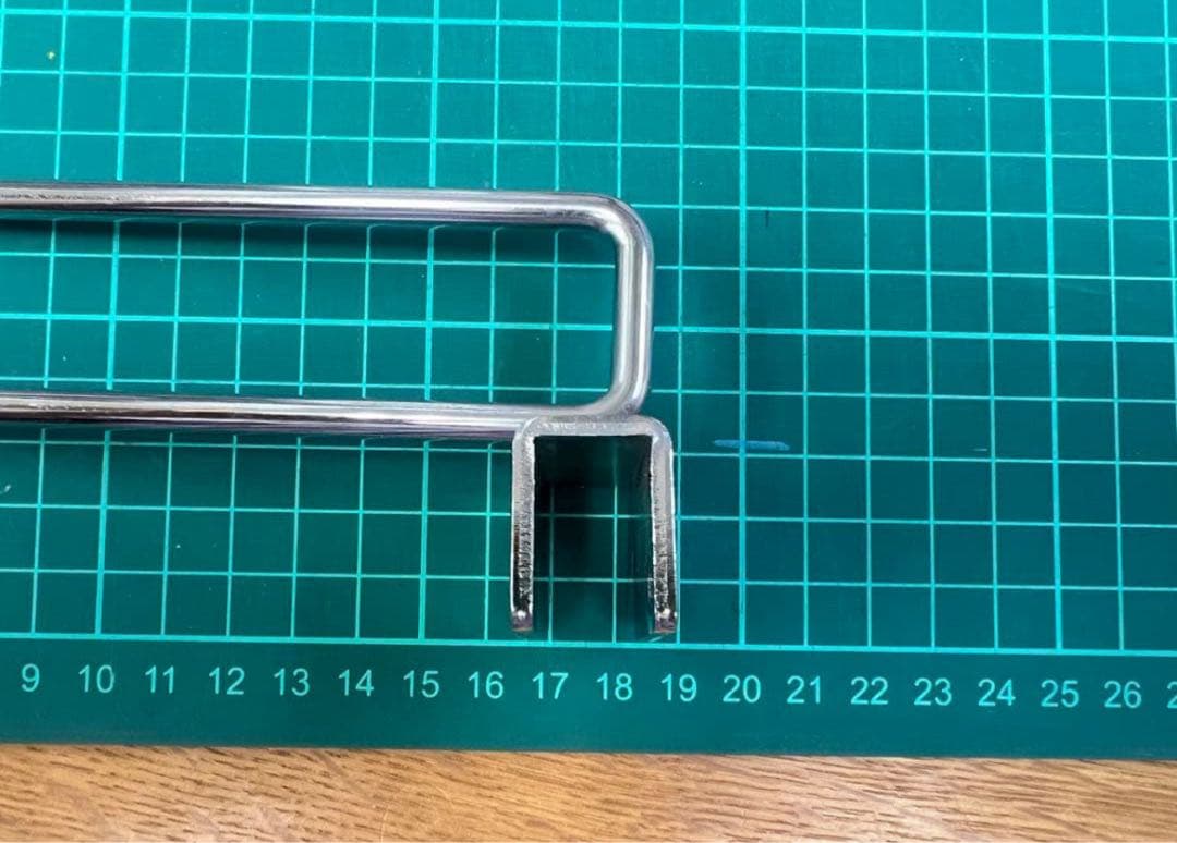 店舗用品　角バー用 2段フックハンガー　全長19cm 90本セット