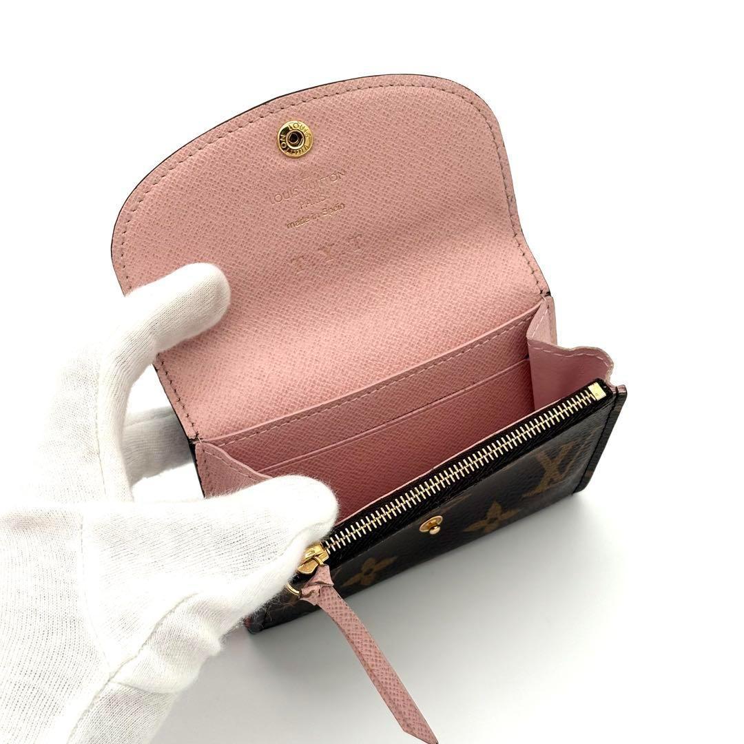 ルイヴィトン 折財布 モノグラム ローズバレリーヌ ポルトモネ ロザリ 1722