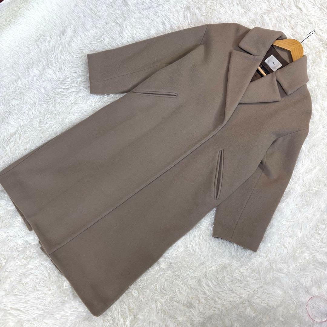 【美品✨】IENA MANTECO チェスターコート ロング モカベージュ S