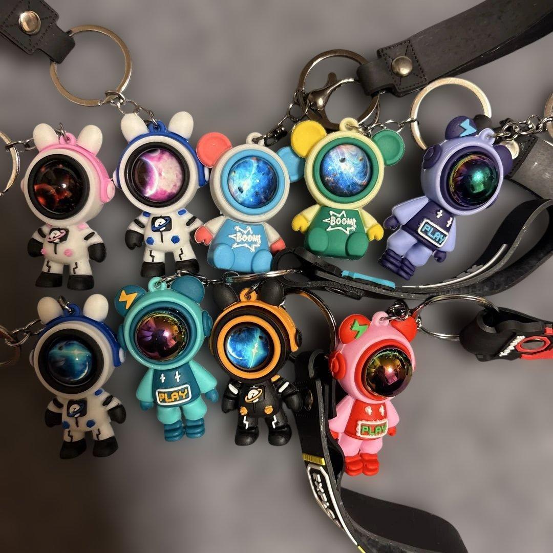 宇宙飛行士キーホルダー 9個セット