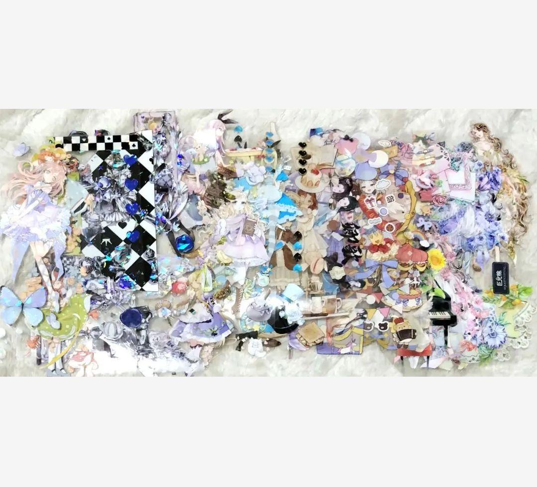 ❰商品No.7❱海外マステ切り売り人物マステ&装飾マステ200枚セット＋増量