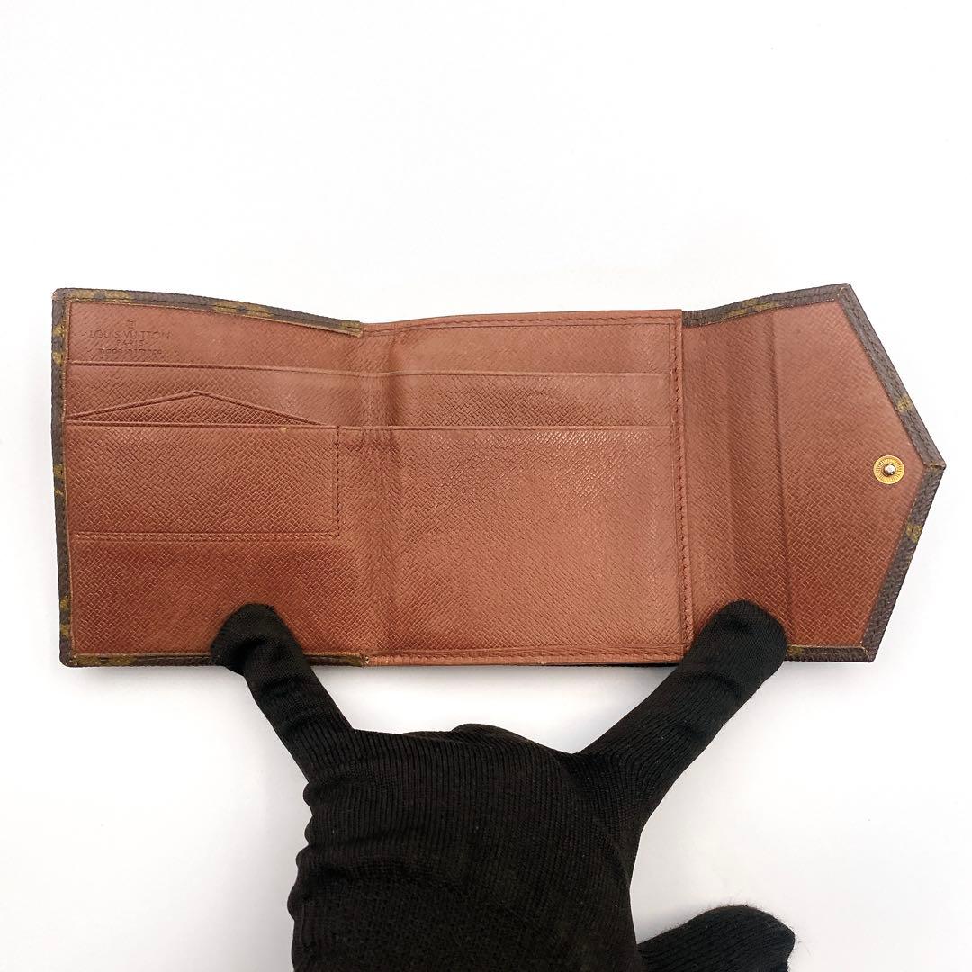 【美品】ルイヴィトン モノグラム ポルトモネビエ カルトクレディ 三つ折り財布