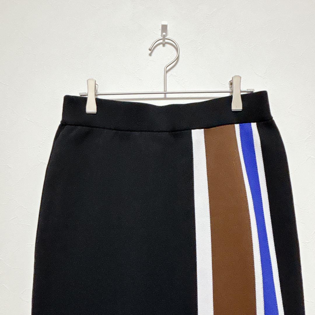 ✨美品✨アドーア ラインニットスカート 定価5万 Iライン モダン 上品
