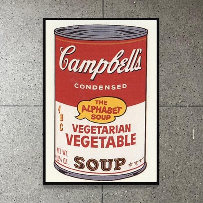 額装品/Sunday B Morning キャンベル缶 Ⅱ/アート/ポスター