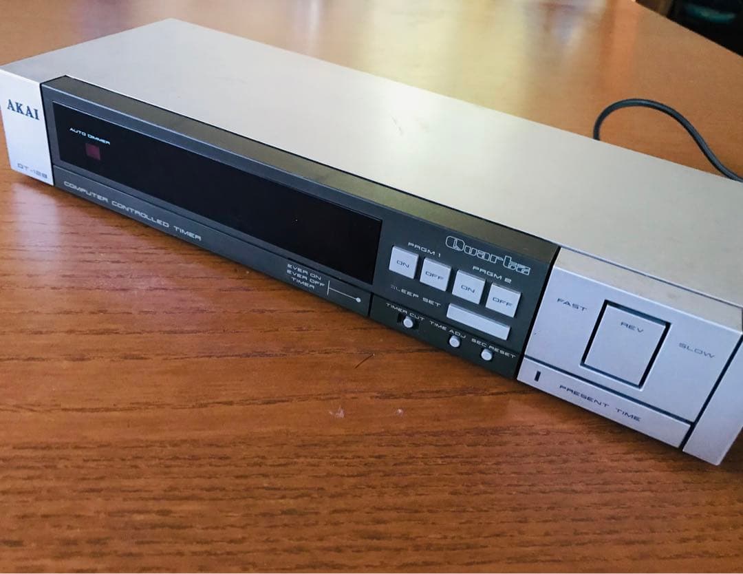 AKAI オーディオタイマー　DT-128 2系統プログラム　稼働品　昭和レトロ