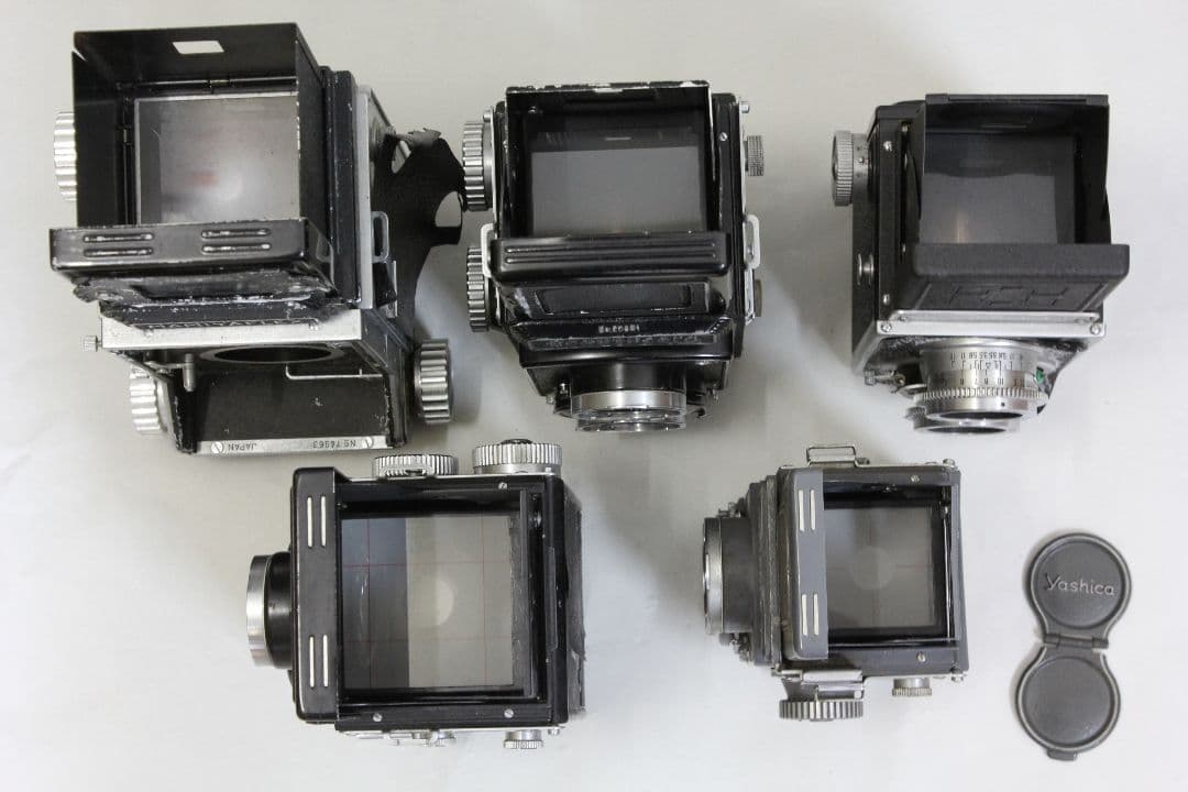 二眼レフカメラ ５台 ジャンク品 MAMIYA YASHICA RICOH 等