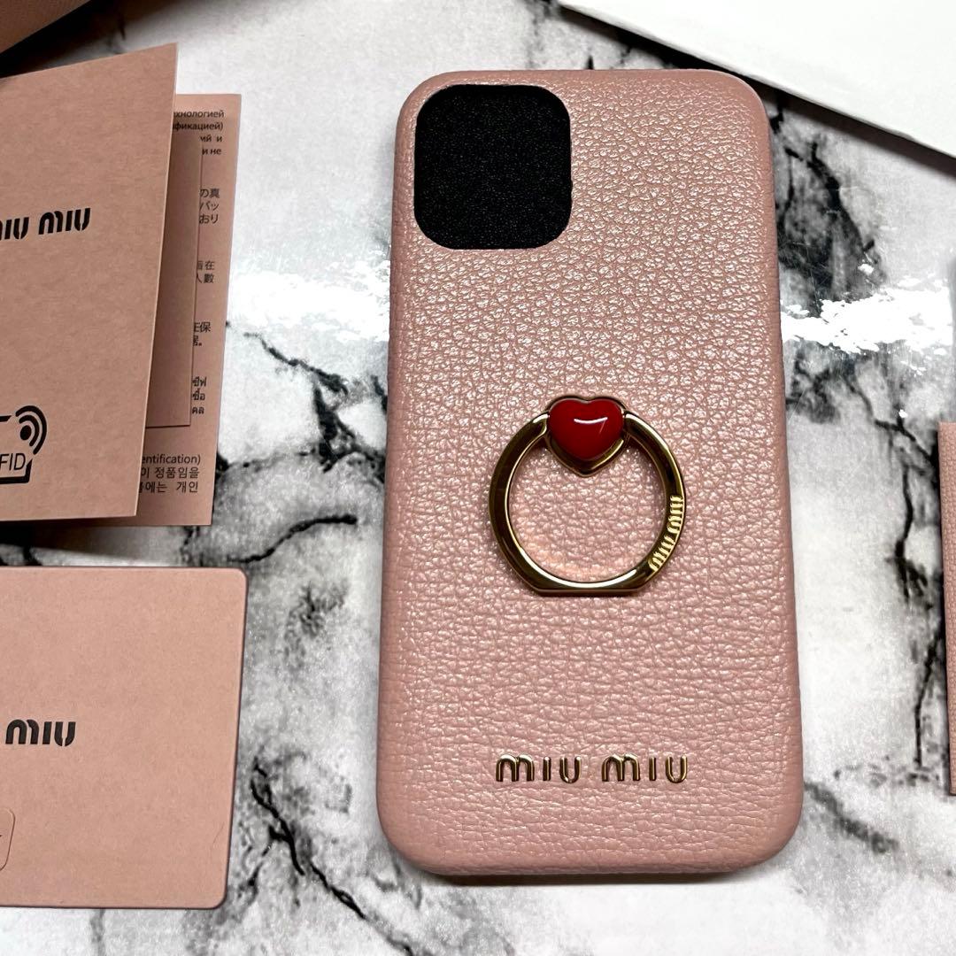 【新品未使用】miumiu iPhone12 mini ケース　スマホケース　3