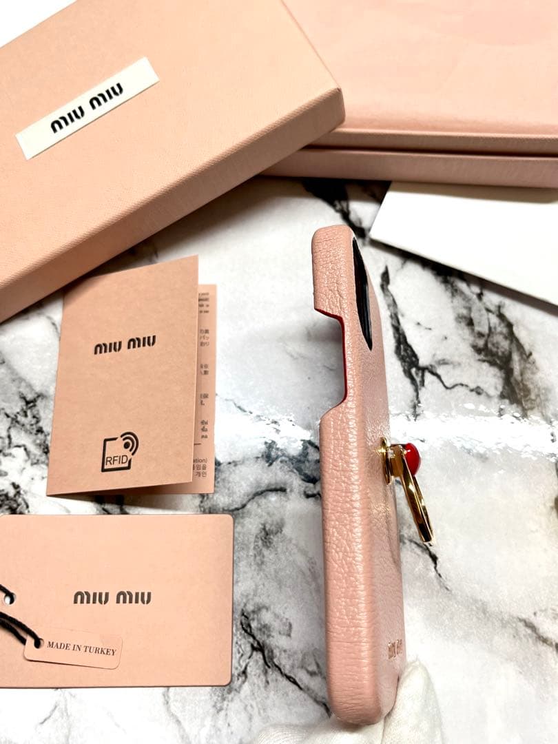 【新品未使用】miumiu iPhone12 mini ケース　スマホケース　3