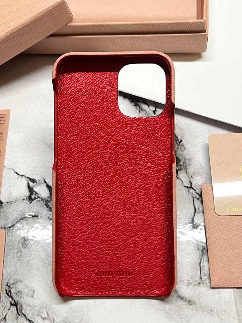 【新品未使用】miumiu iPhone12 mini ケース　スマホケース　3