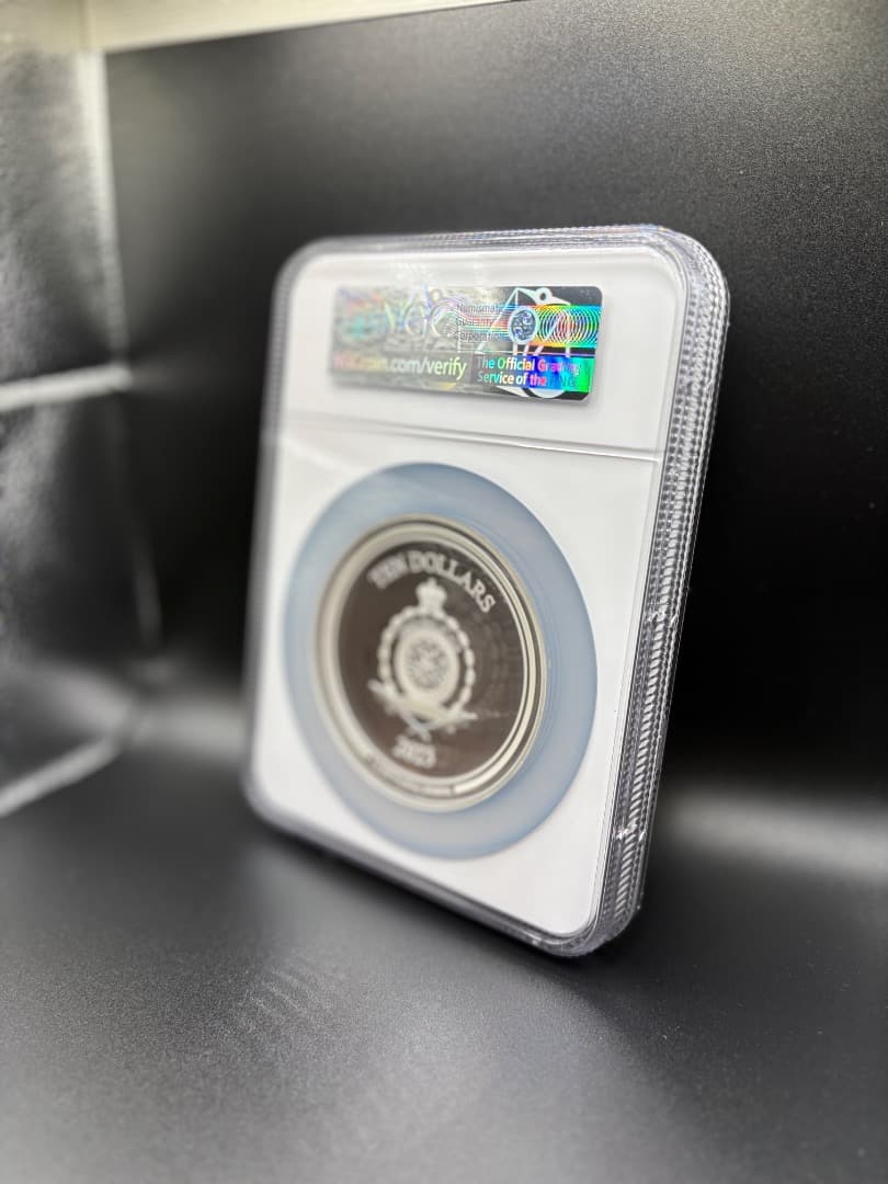 ★155g純銀★【最高鑑定】2023 キャプテンアメリカ 盾 3D銀貨