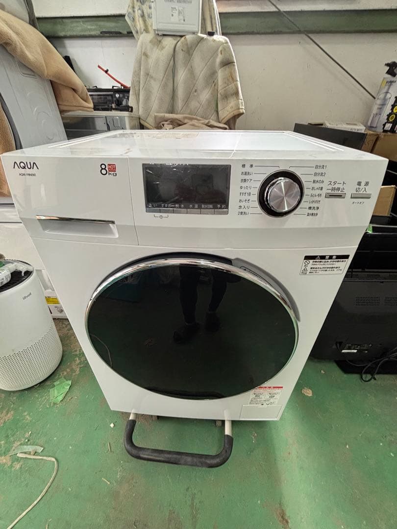AQUA AQW-F8N(W) ドラム式全自動洗濯機 2025年製
