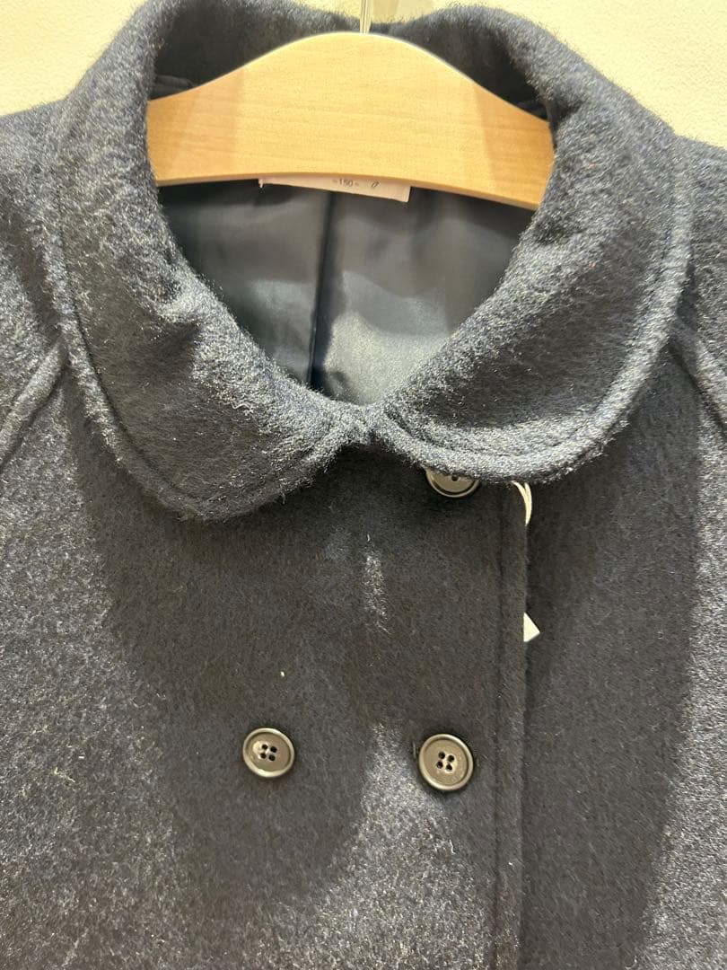 ドレッサージュ丸襟ウールコート