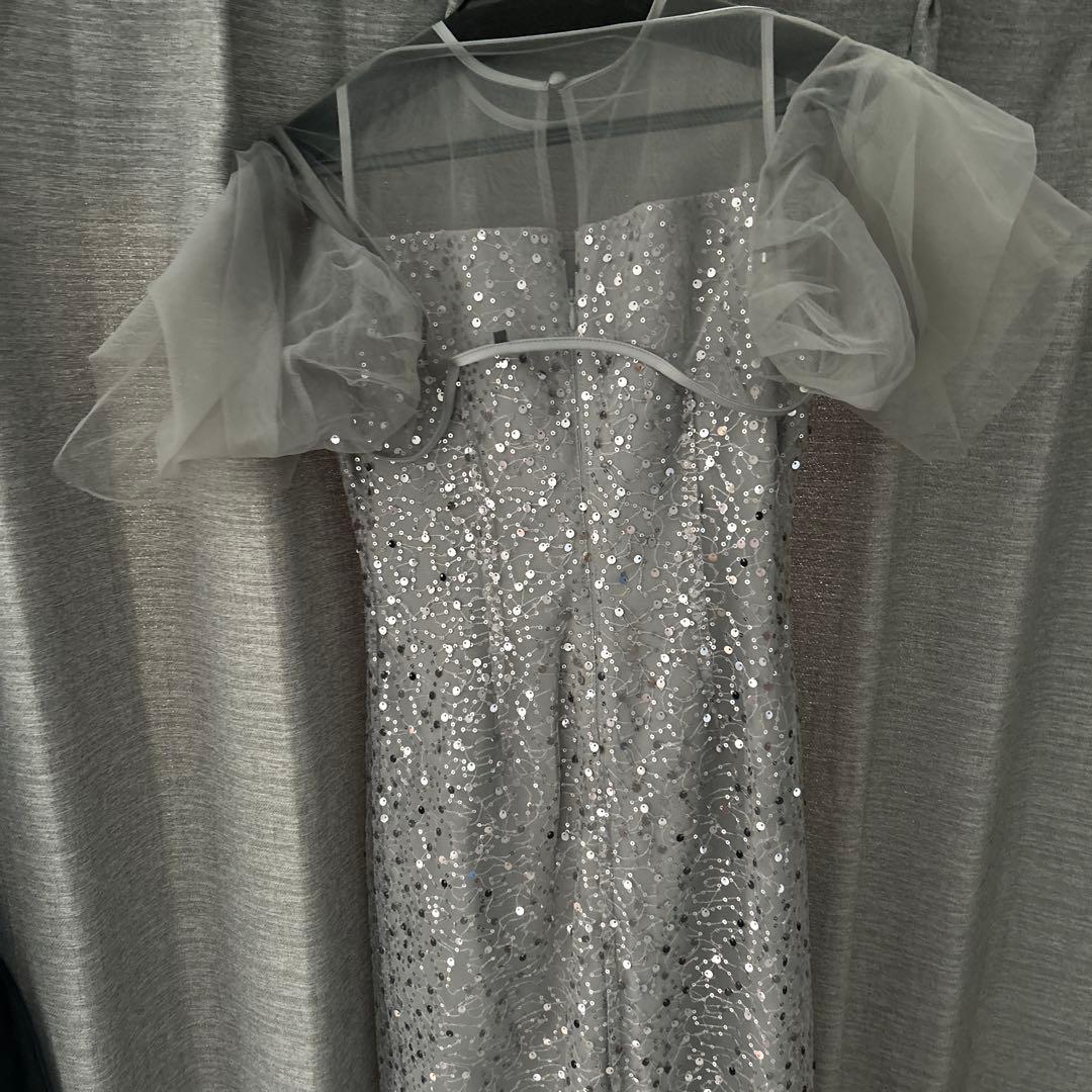 お値下げ中　leja ドレス　パール　スパンコール　結婚式　二次会