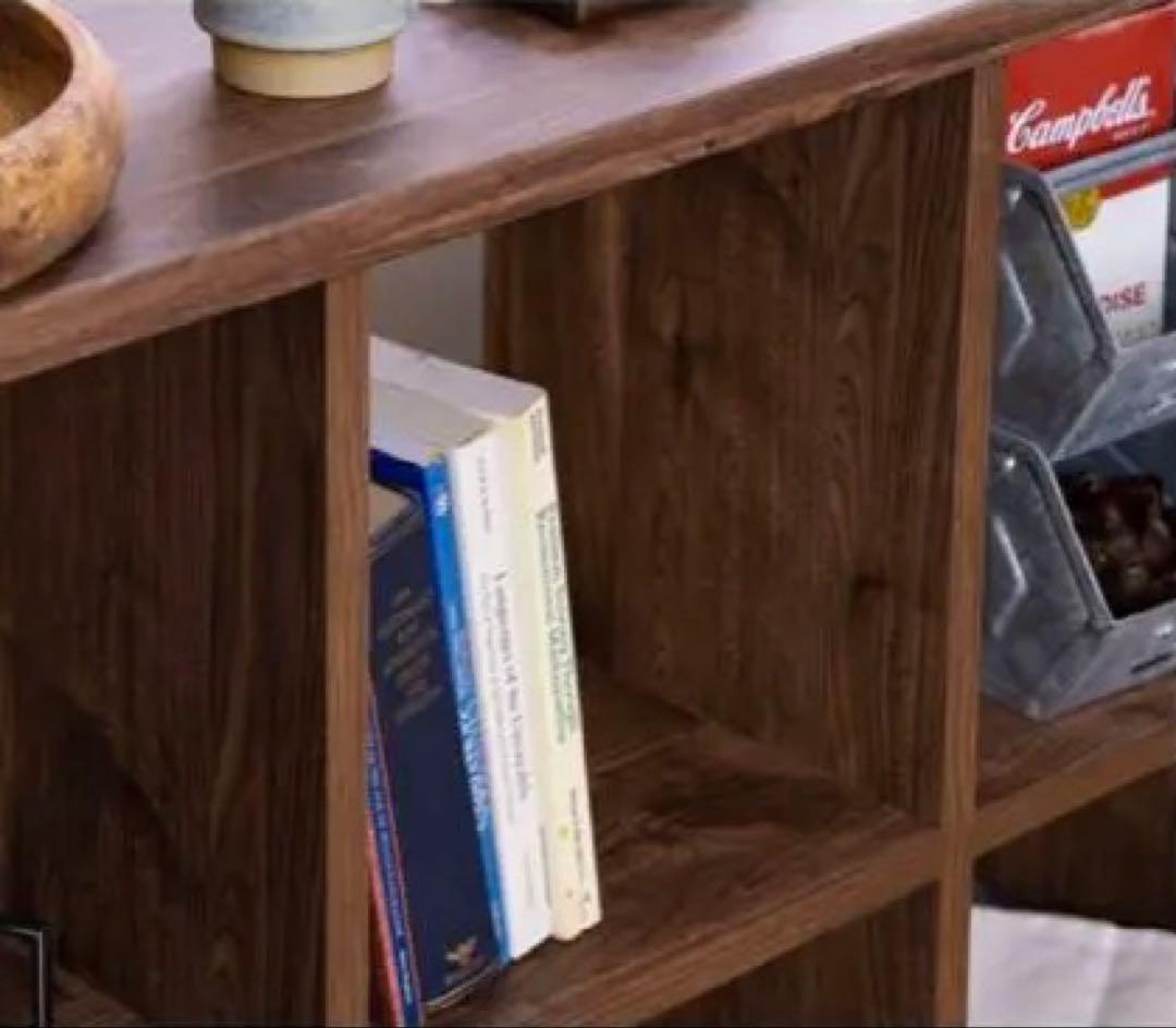 ダークブラウン　シェルフ 6段　関家具　送料込