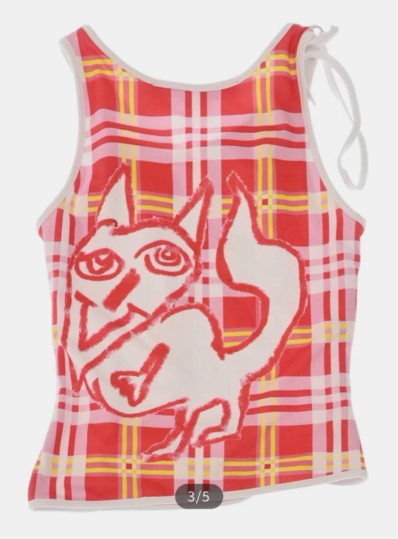 chopovalowenaチェック柄タンクトップ