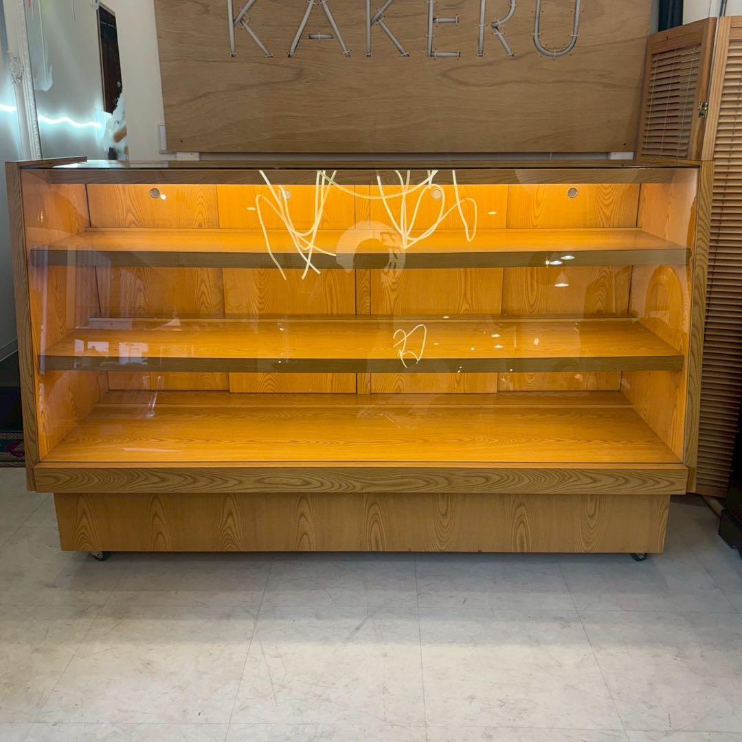 ガラスショーケース　店舗什器　直接引取限定　別途料金で配送可（近隣のみ）