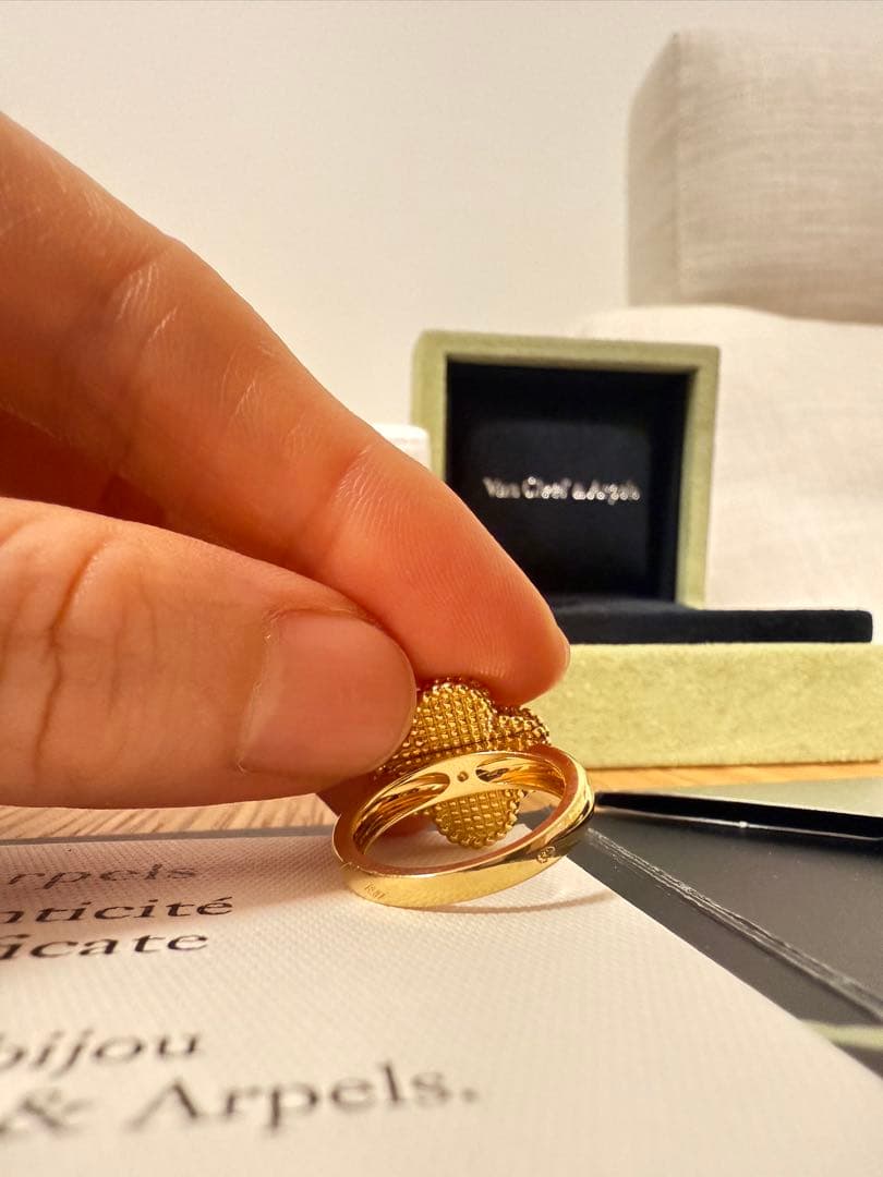 美品 ヴァンクリーフ&アーペル アルハンブラ リング 指輪48