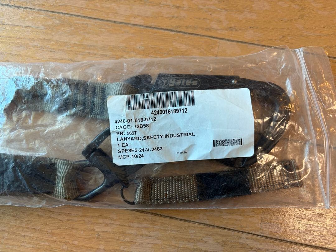 yates 565 SF PERSONAL RETENTION 米軍 ランヤード