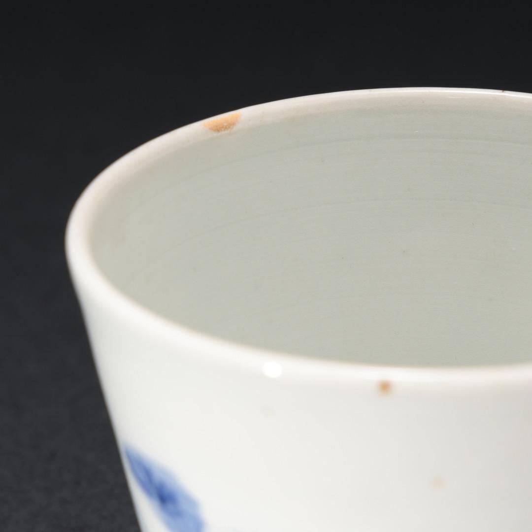 伊万里染付松竹梅図　蕎麦猪口　骨董　古伊万里　R1170ダH